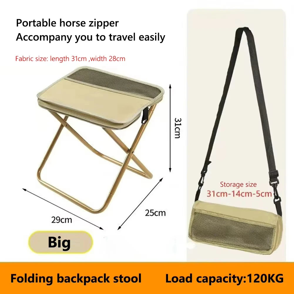 Outdoor Folding Stool – Lightweight, Portable Chair for Camping, Hiking & Travel