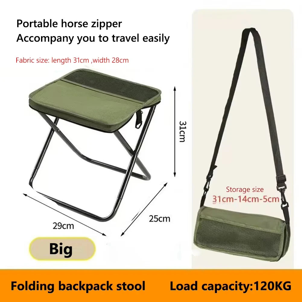 Outdoor Folding Stool – Lightweight, Portable Chair for Camping, Hiking & Travel