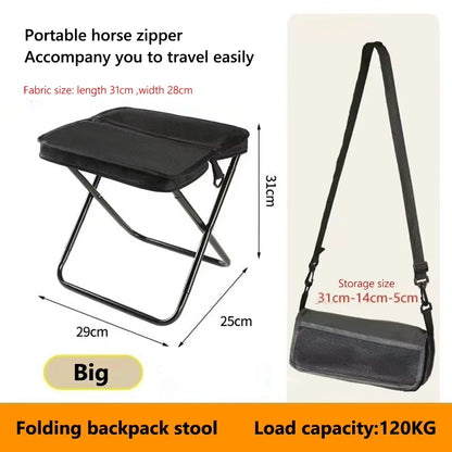 Outdoor Folding Stool – Lightweight, Portable Chair for Camping, Hiking & Travel